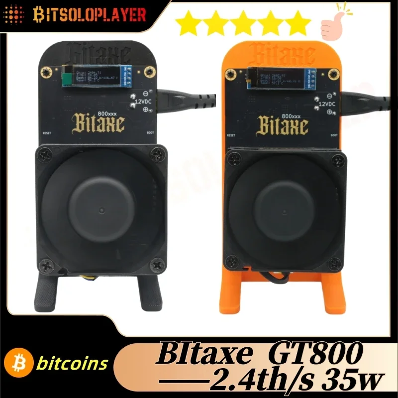 

2026 Bitaxe GT 800 ASIC-майнер для Bitcoin 2.5Th/s | Машина для майнинга SHA256 с низким энергопотреблением 35 Вт для BTC BCH