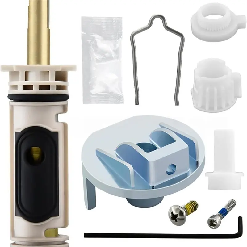 A02F-Pressure Balancing Valve Core Kit 1222 With 116653 Handle Adapter& Removal Tool For Moen Tub Shaver Faucet