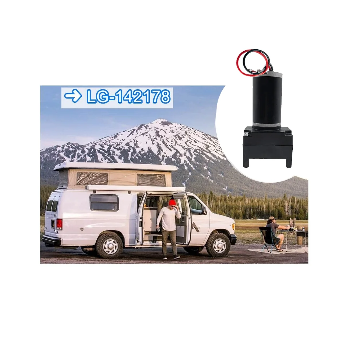 着陸装置システム 142178 、RV フィフスホイールランディングギアモーター、ベンチャー用 & ランディングギアシステム用