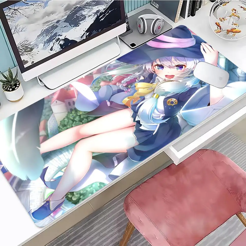 Wandering Witch The Journey Of Elaina Mouse Pad Gaming Mouse Pad Mouse Pad With Edges And Non-Slip Rubber Extended Mouse Pad