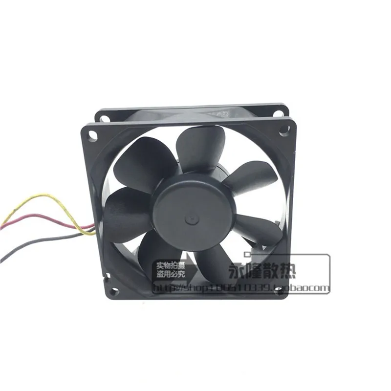 New 9A0812G4D031 8CM 80 * 80 * 25MM 12V 0.38A 3-wire high air volume chassis Cooling fan