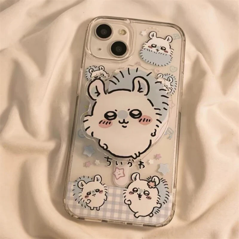 Cartoon Chiikawa Momonga Magnetic Phone Case for Samsung S26 Ultra S25 S24 S23 Z Fold7 Usagi with Magsafe Stand Shockproof Cover