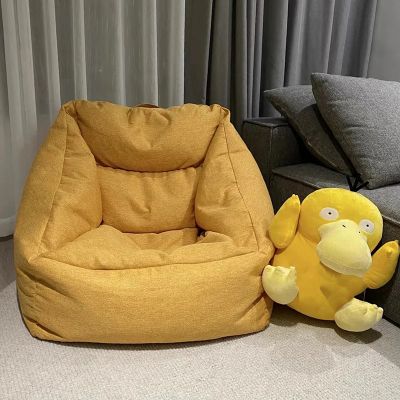 Puffy Lounge Recliner Sofa Bed Single Lazy Bag Accent Bean Bag Sofas Living Room Giant Bedroom Pouf Chambre Couch Furniture