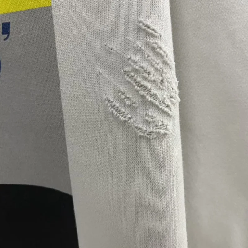 FW25 غطاء زجاجة مطبوعة سانت هوديي للرجال والنساء أزياء ريترو خمر المتعثرة جولة الرقبة السترة #5