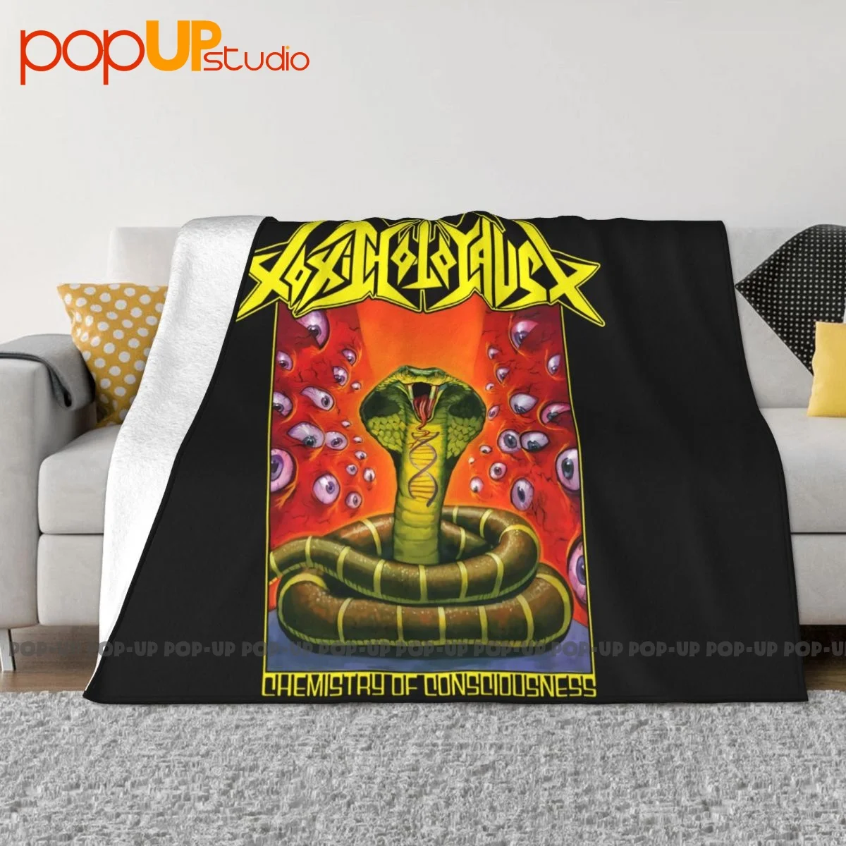 Toxic Holocaust Chemistry Of Consciousness Blanket Quilt Flannel Sofa Cover Skin Friendly Camping Blanket