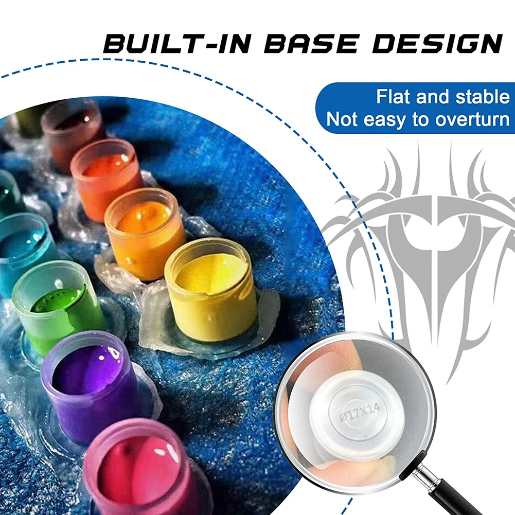 For Shipping Extra Cost Plastic Tattoo Ink Cups Caps 11mm Clear self standing Ink Caps Tattoo Pigment Cups Supply image 5