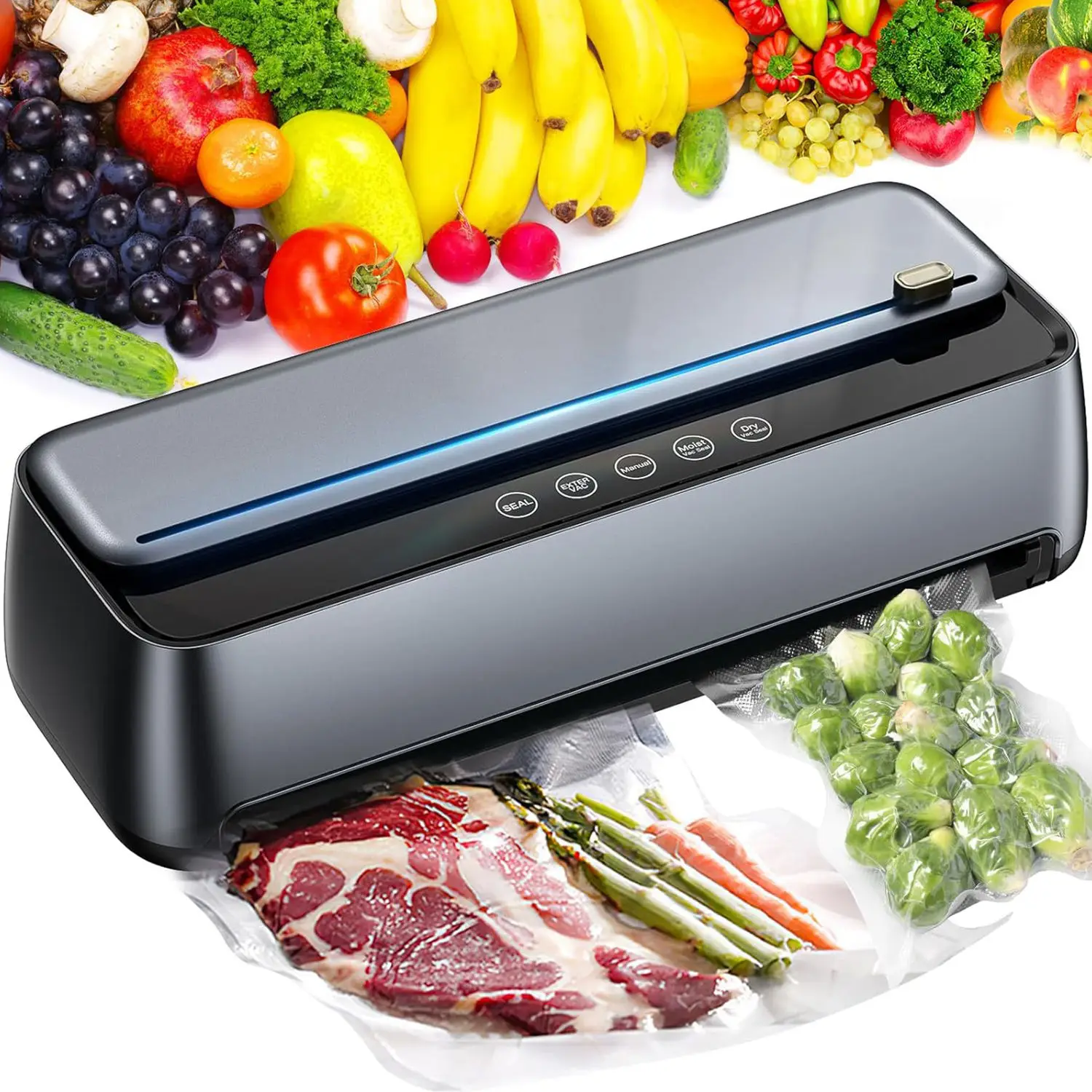 

Vacuum Sealer with Cutter, Ultra-Suction Fully Automatic Vacuum Sealer