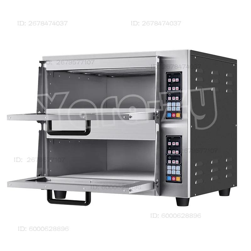 CP03 Single-Deck Pizza Oven, Computer-Controlled Temperature, Commercial Double-Deck Round Stone-Top Electric Oven, (Customized)