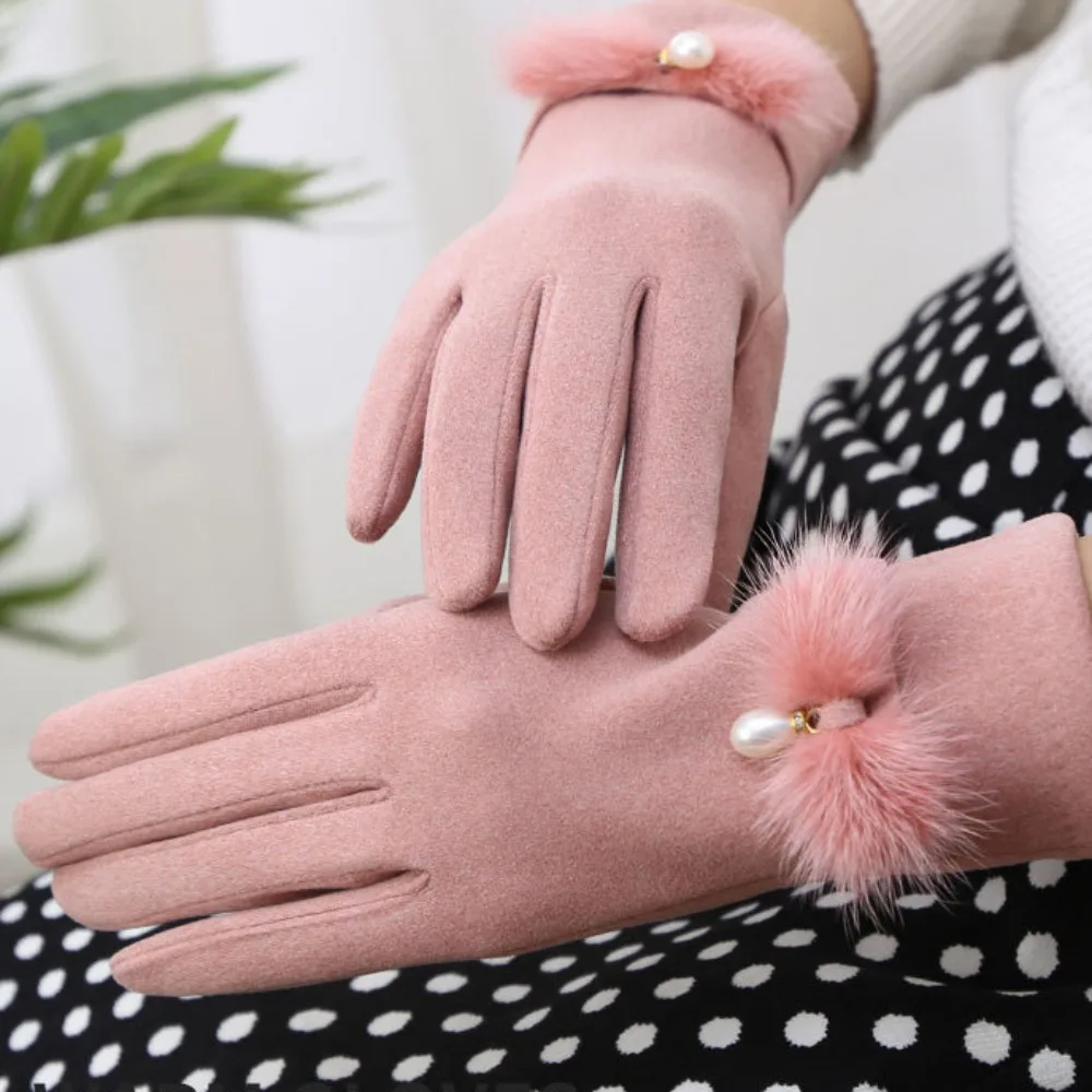 New Touchable Screen Winter Gloves Warm Full Finger Driving Mittens Touch Screen Gloves Outdoor Sports
