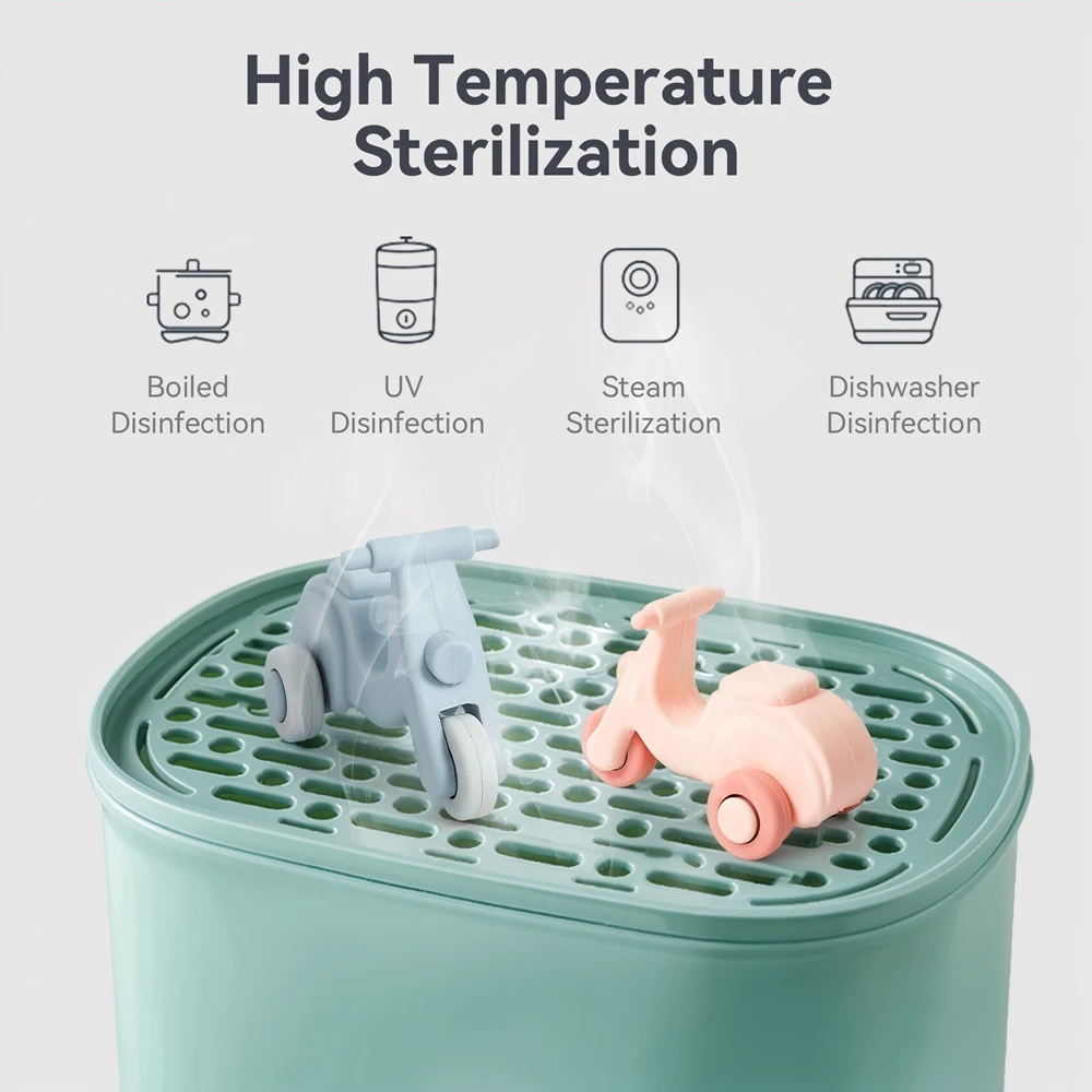 Jouets de dentition en Silicone pour bébé, vélo électrique de dessin animé, Gel de soins dentaires pour enfants, produits pour bébés de qualité alimentaire, cadeau pour nouveau-nés