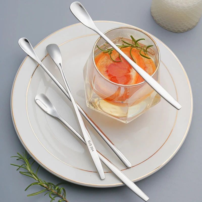 

Кофейная ложка из нержавеющей стали 304, ложка для мороженого, десерта, чая, ложка для перемешивания для пикника, кухонные аксессуары, барные инструменты