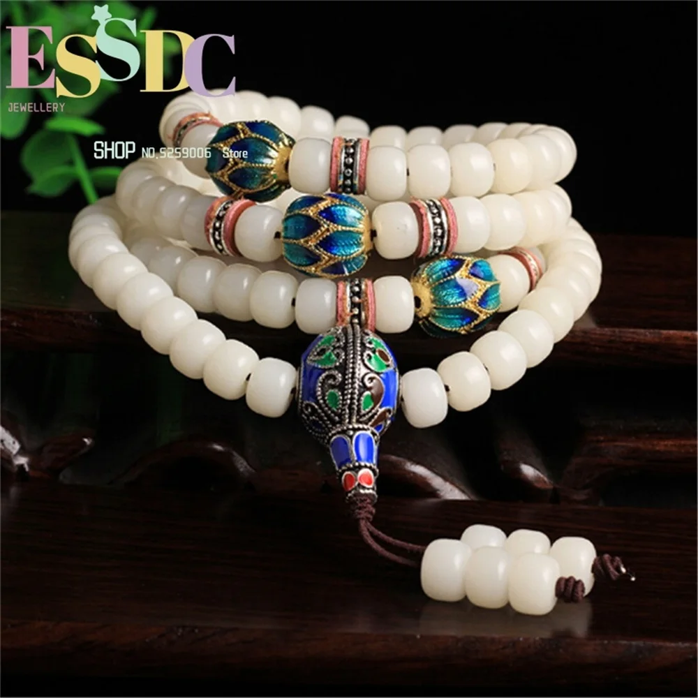 

Original Tibetan Wind Bodhi Root Handicraft 108 Multi Circle Beads Mala Bracelet or Necklace for Men and Women Wholesale