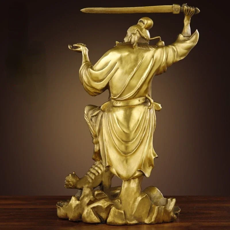 النحاس تشونغ كوي تمثال تيان شي زخرفة مدخل المنزل مكتب مخزن ديكور المنحوتات