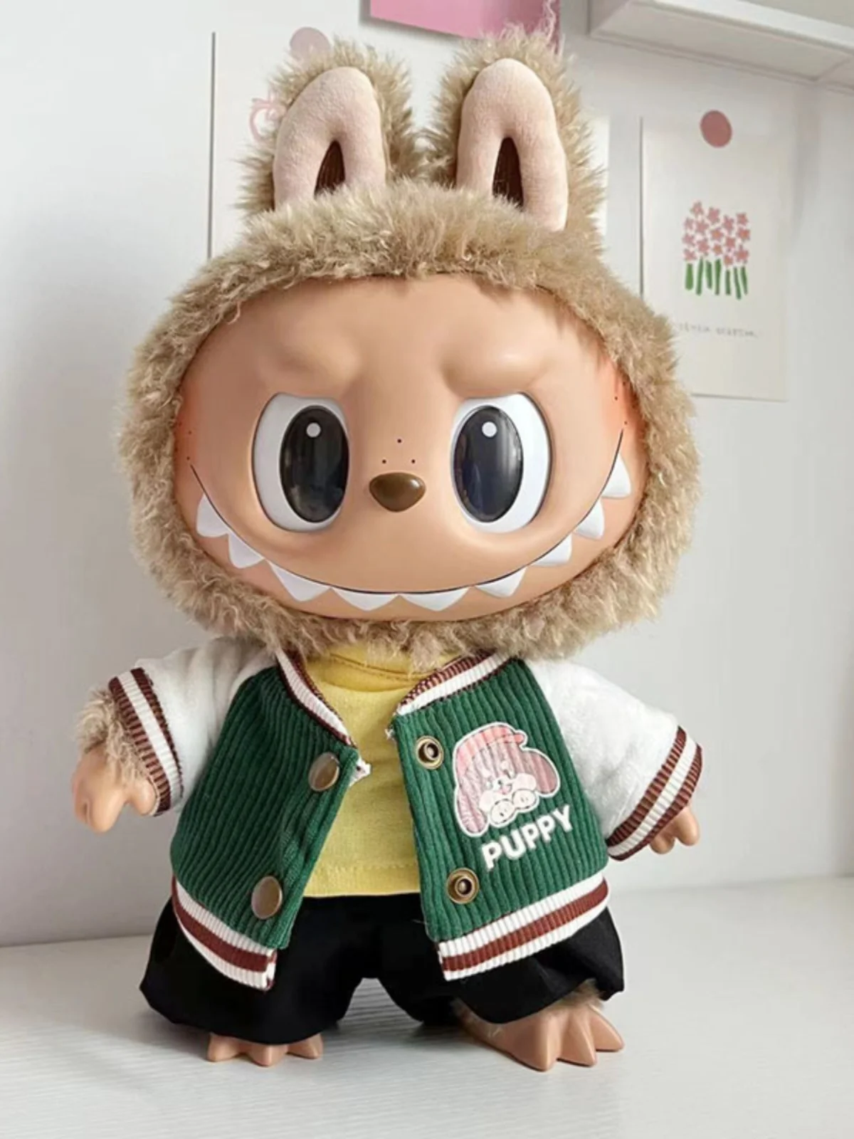 

30 см Labubu Plu Doll College Sle Bubble Girl Одежда Замена Мягкая игрушка Хлопковые куклы Аниме Gng Коллекционные предметы