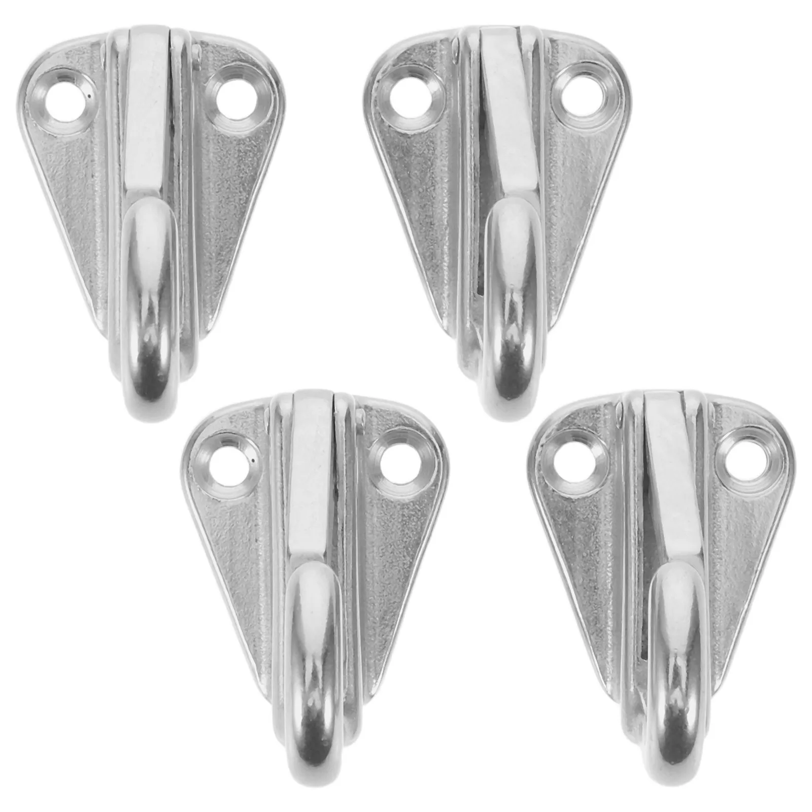 4Pcs Yacht Fending Hooks Stainless Steel Heavy Duty Spring Loaded Marine Boat Hook Holders for Hats Clothes Deck Organization