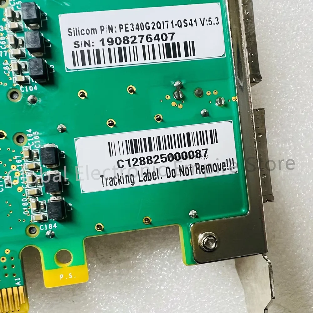 Imagem -03 - Silicom-fibra Ótica do Gigabit do Dual-porto Nic para Intel Xl710-qda2 Pe340g2qi71-qs41 40g