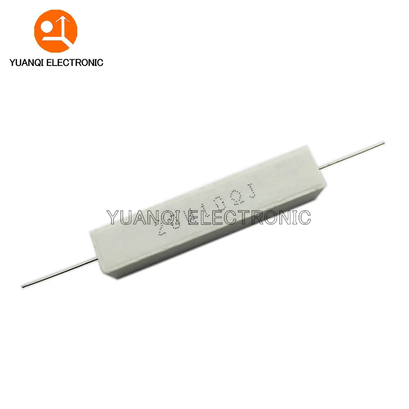 1 piece 20W 5% Cement Resistor Power Resistance 0.1R-10K 0.47 1 1.5 2.2 2.5 3 4.7 5.1 6 10 22 24 33 47 100 1.8K 2.2K 4.7K ohm