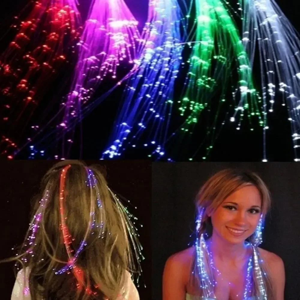 LED Glow Hair Braid Butterfly Light 5/10 Pcs Colour Hairpin Novetly light Up Bar Party Decoration Christmas Children and Adults