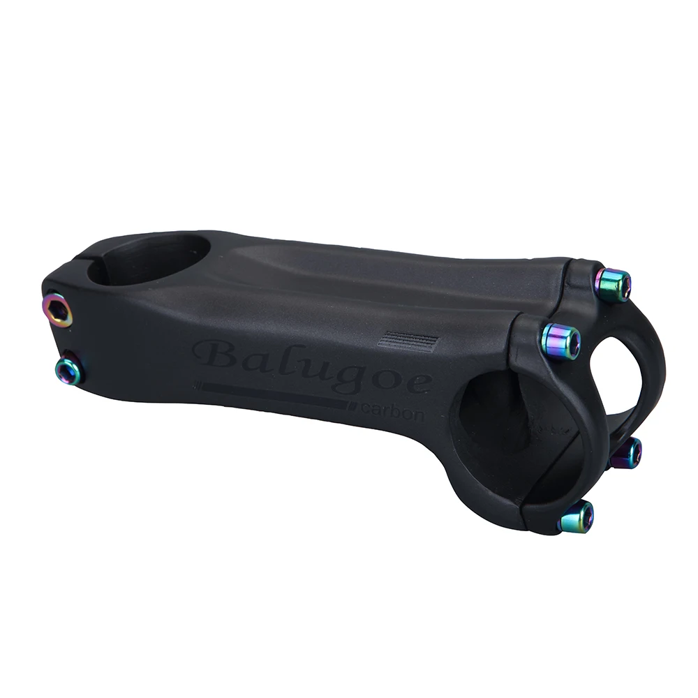 BALUGOE Negative Angle Faucet Bright Label T1000 Carbon Fiber Mountain Bike Stem 6/17°31.8mm Rigid Strength Road Bike Stem