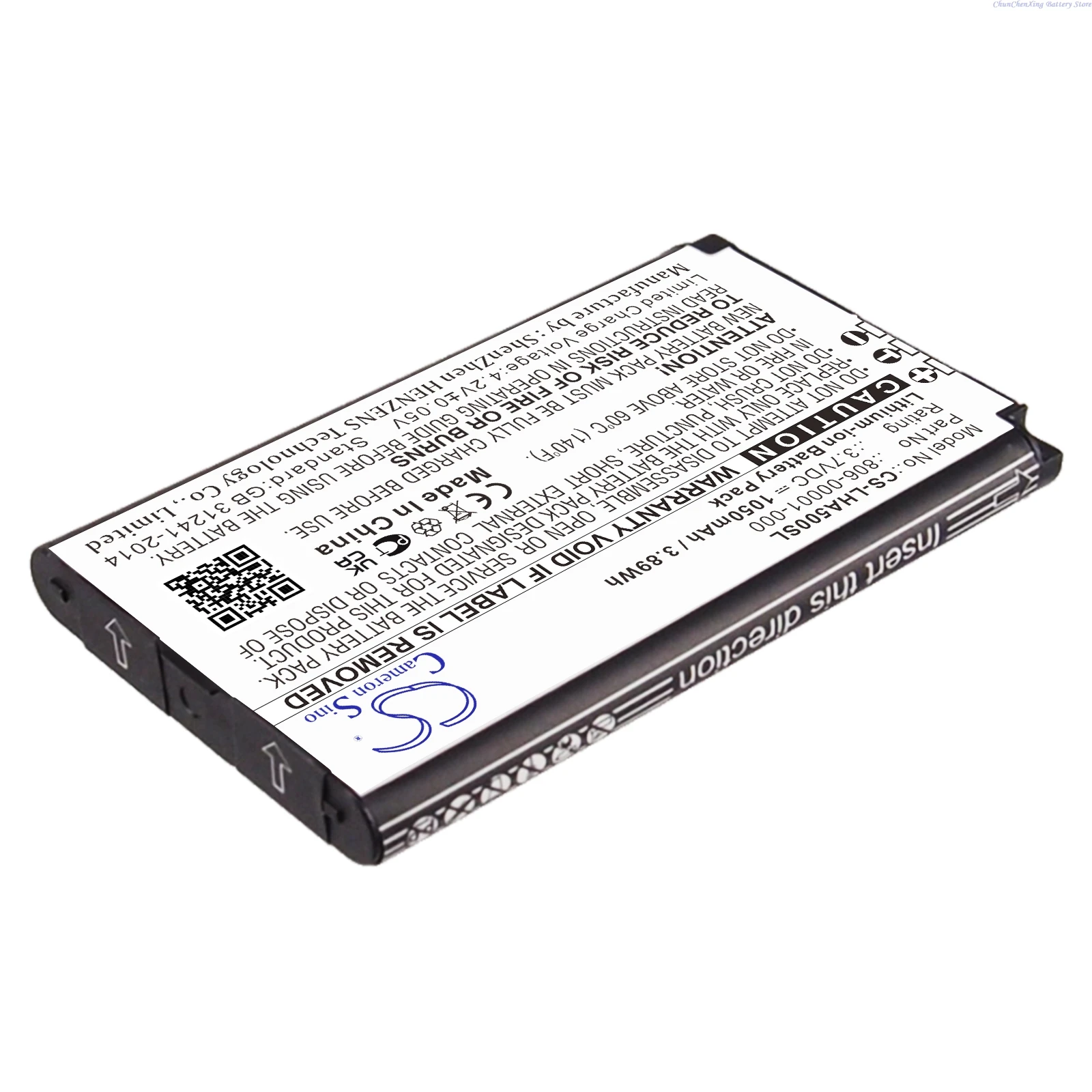 Cameron Sino 3.7V 1050mAh Wireless Headset battery 806-00001-000 for Lightspeed Aviation, Tango, A500