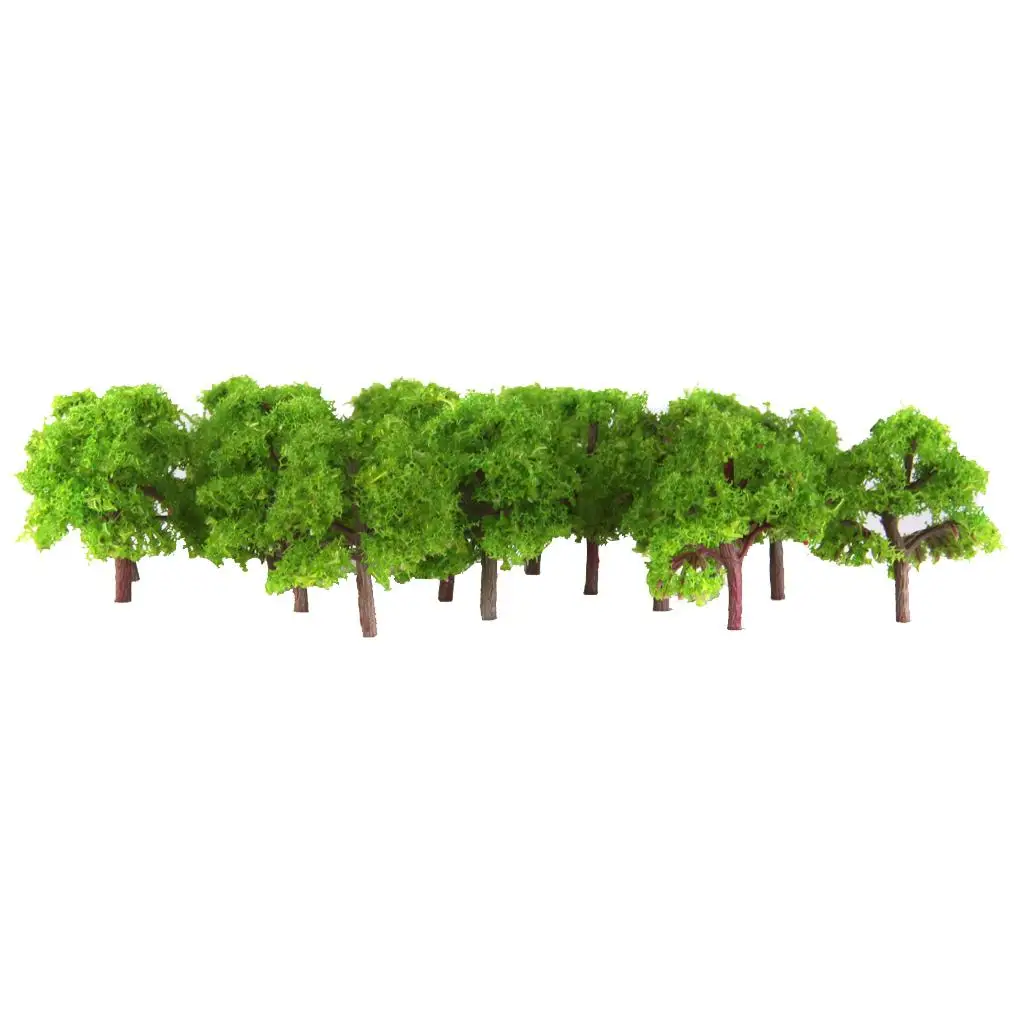 25x Z SCALE Model Railway Trees Street Plan Garden Landscape Wargame Diorama