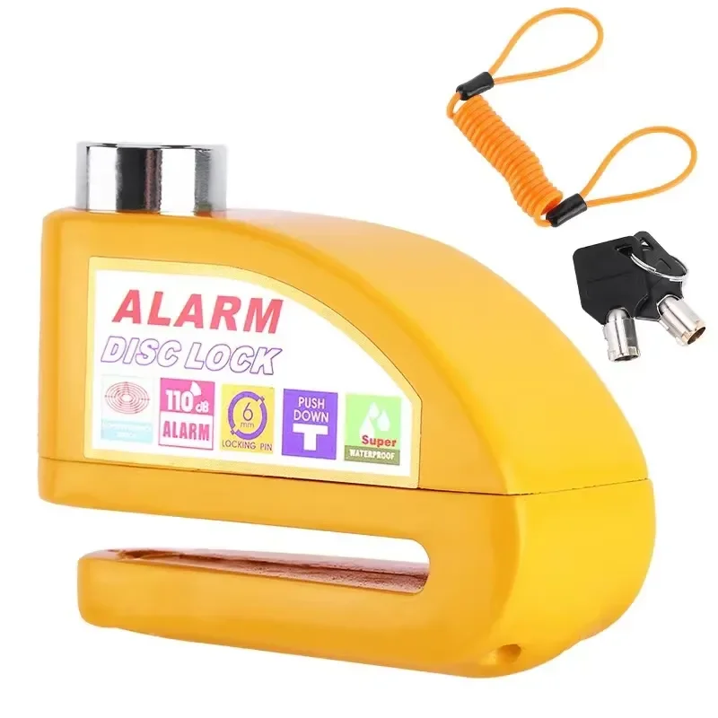 for High Decibel Theft Bicycle Rust Proof Electric Bike Disc Brake Alarm for Motorcycle Mountain Bike Security