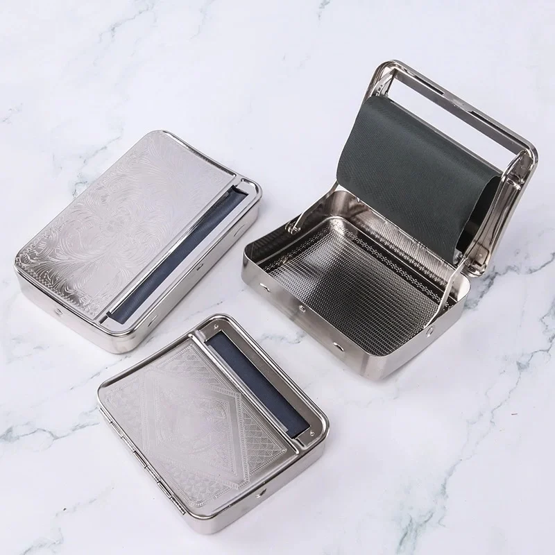 

Portable Mini Metal Manual Rolling Machine 70/78/110MM Tobacco Roller Cigarette Case Box Cigarette Maker Smoking Accessories