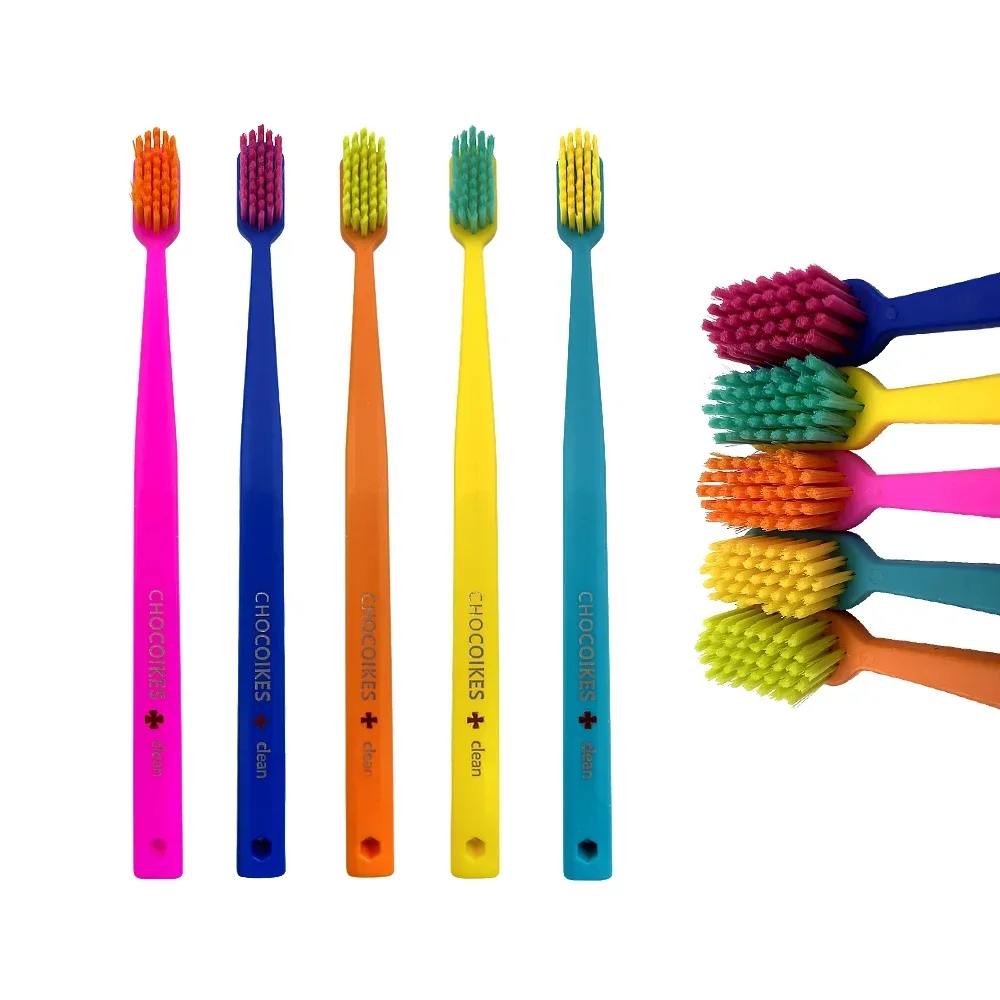 10×5pcs/bag Soft Toothbrush Adult Household Tooth Brush Portable Orthodontic Teeth Brush Oral Hygiene Tools Teeth Whitening