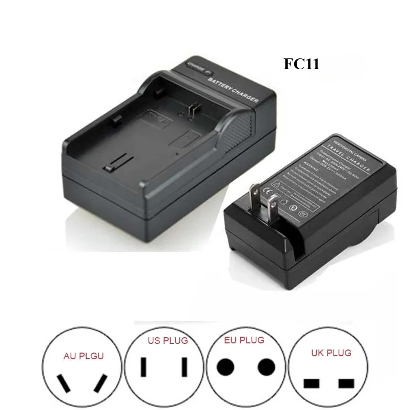 Cargador de batería para SONY Cyber-shot NP-FC10 NP-FC11 DSC-P10 P10L P10S P12 P2 P3 P5 P7 P9 F77 FX77 V1 P8 P8L P8R P8S