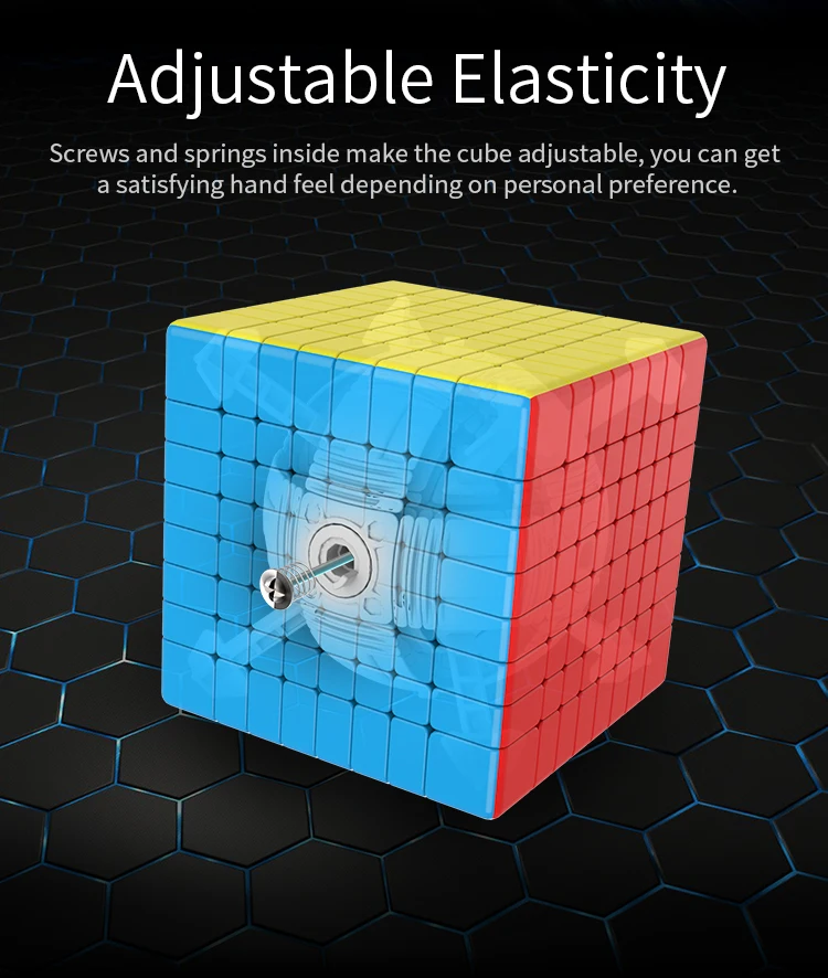 Moyu MFJS Meilong 8x8 Magic Speed Cube Stickerless Professional Fidget ของเล่น Meilong 8 8X8 Cubo Magico ปริศนา