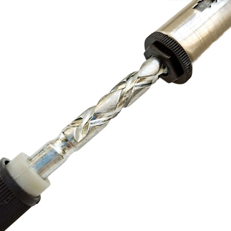 Cacciavite a spirale rotante semiautomatico con punta ricambio da 5 pezzi Set cacciaviti a cricchetto push pull manuale