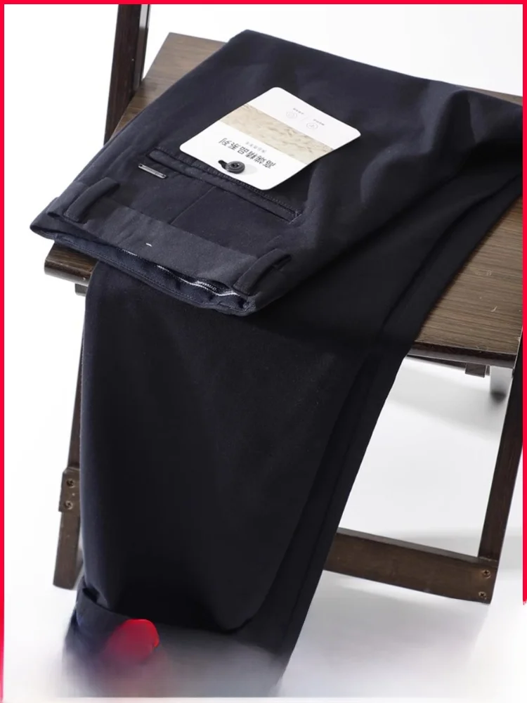 

Faionable Urban Men's Wool Blend Camere Casual Pants All-Match Straight Leg Warm Autumn Winter Faionable Busin Series