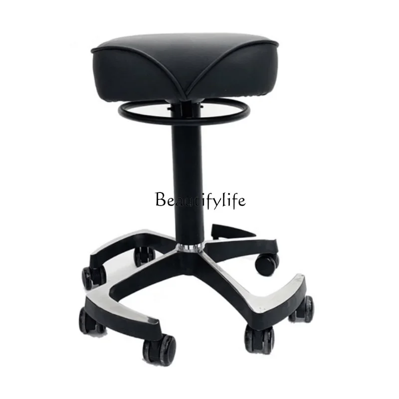 Barber Shop Stool Hairdressing Manicure Beauty Salon Special Stool Spinning Lift Stainless Steel