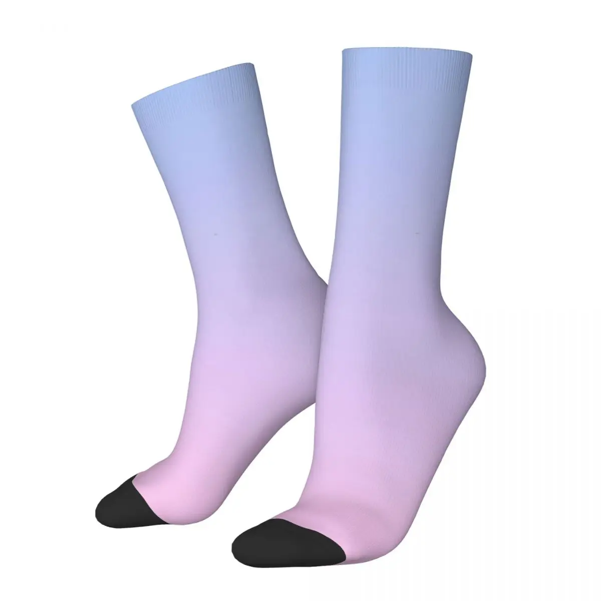 Funny Crazy Sock for Men Lilac Light Pink Hip Hop Vintage Gradient Colorful Happy Quality Pattern Printed Boys Crew Sock