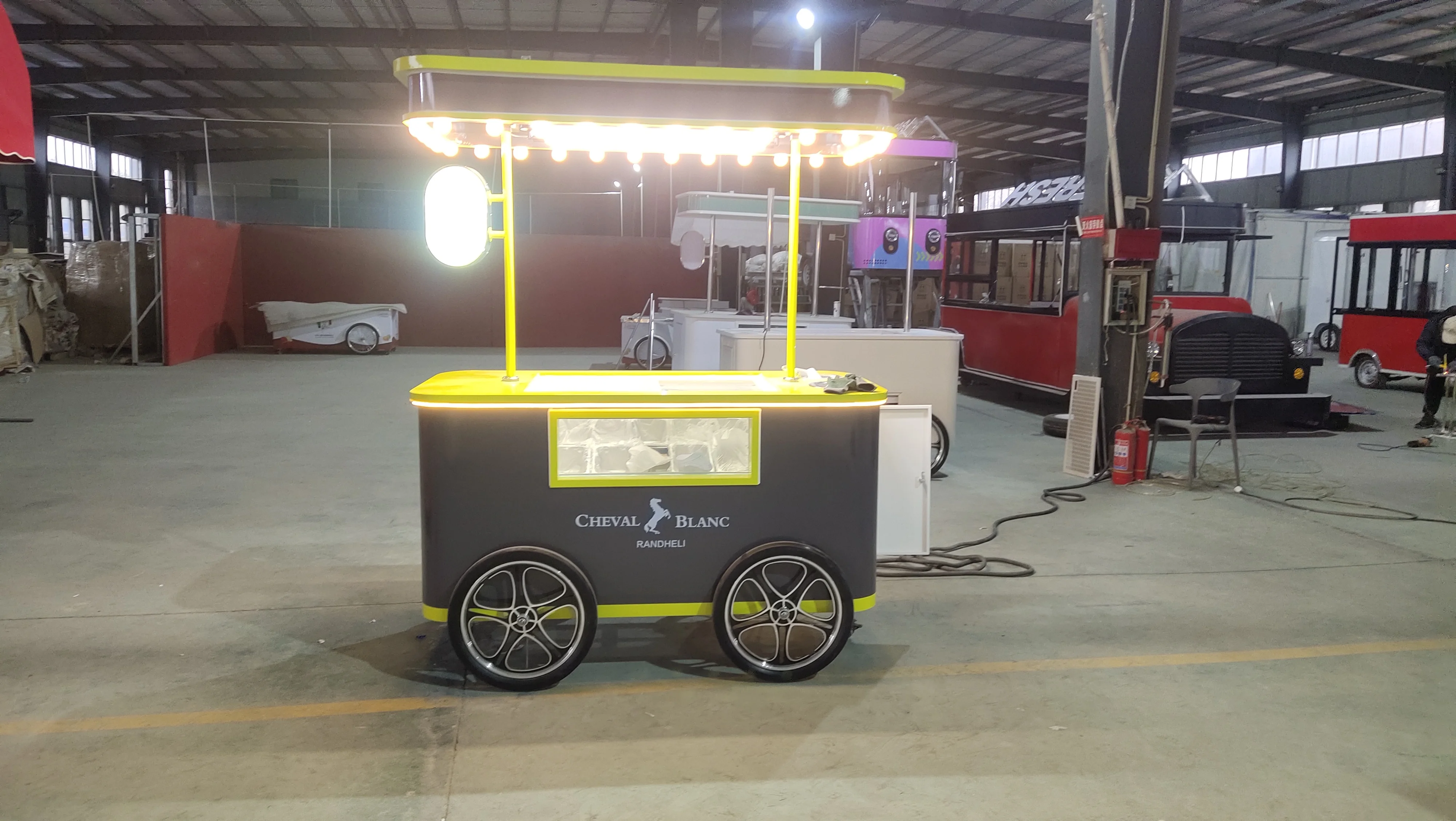 speciality electric battery charge ice cream for casings/ food truck ice cream juice machine/ice cream machine