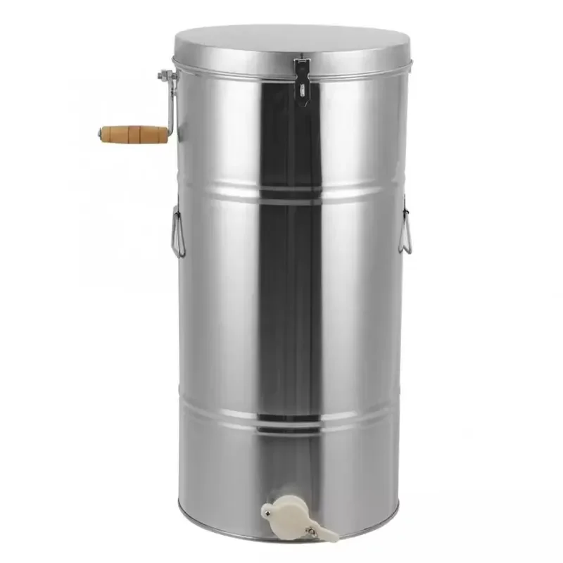 Manual Honey Extractor | CE Certified Stainless Steel Rotator | Seamless Design for Easy Cleaning and Safe Use