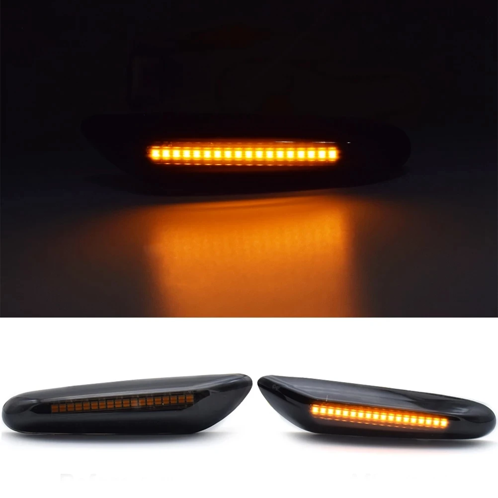 Dynamic Side Marker Flowing Lights Car Styling Led Side Indicator Turn Signal Light Smoked Lens for BMW E46 E90 E83