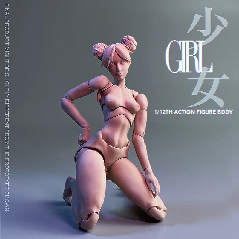 In Stock Romankey X COWL 1/12 Nude Painting Model Super Mobile Girl Nude Female Doll Action Figure Model Toys