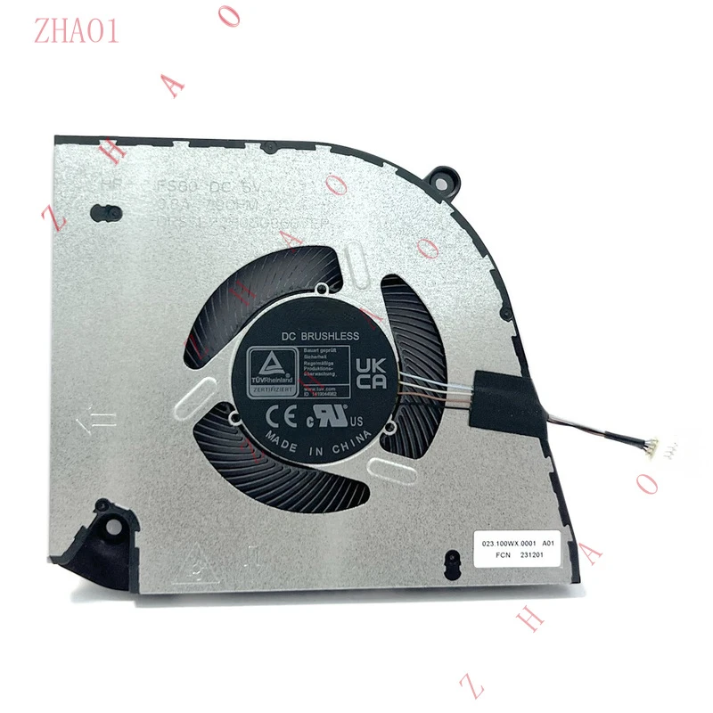 Z  Laptop CPU Cooling Fan Replacement For DELL Inspiron 14 Plus 7440 5V FS80 0WG5N2