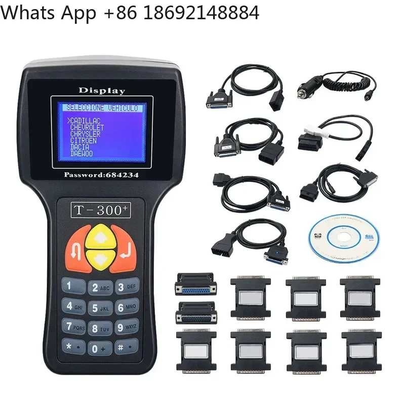 T300 Key Programmer V23.9 for English Spanish Blue Black Key Matcher