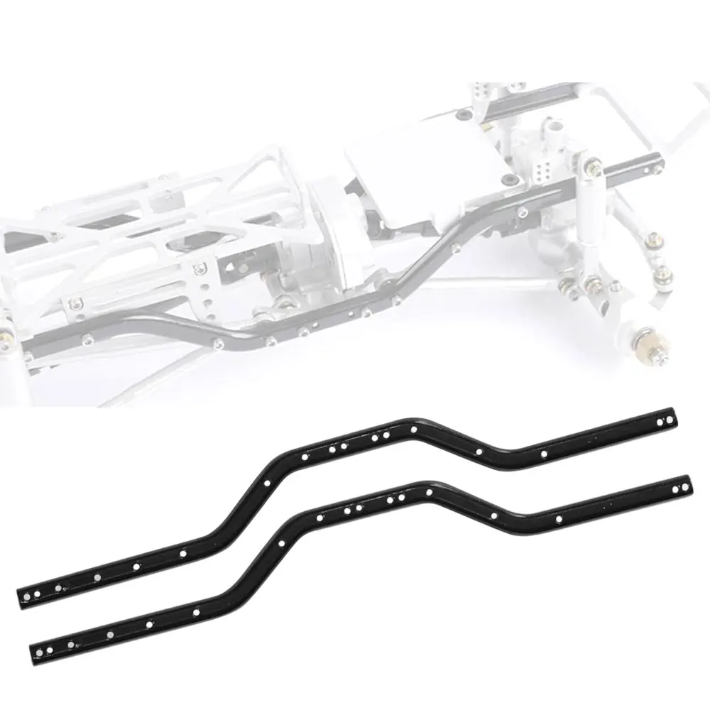 Chassis de metal para RC Crawler Car, trilho Viga Lado, Ford Bronco Atualizações Peças, SCX24 90081 C10 AXI00002 AXI00006, 1:24