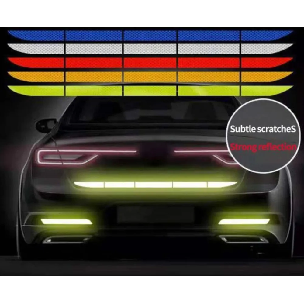 자동차 반사 경고 안전 테이프, 충돌 방지 경고, 반사 스티커, 자동차 트렁크 반사 액세서... - 3