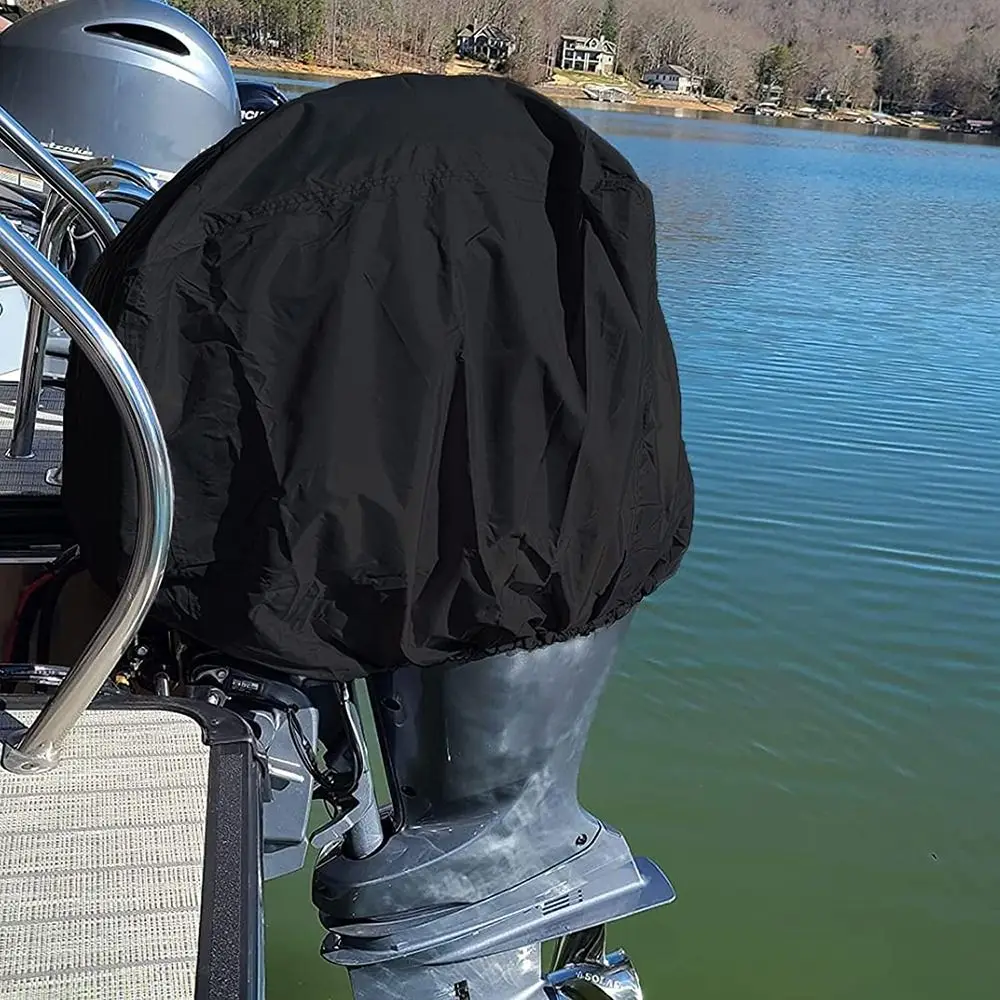Nueva Funda Completa para Motor Fuera de Borda de 15-150 HP, Protección Solar Antiarañazos, Funda para Motor de Barco, Tela Oxford 210D, Impermeable