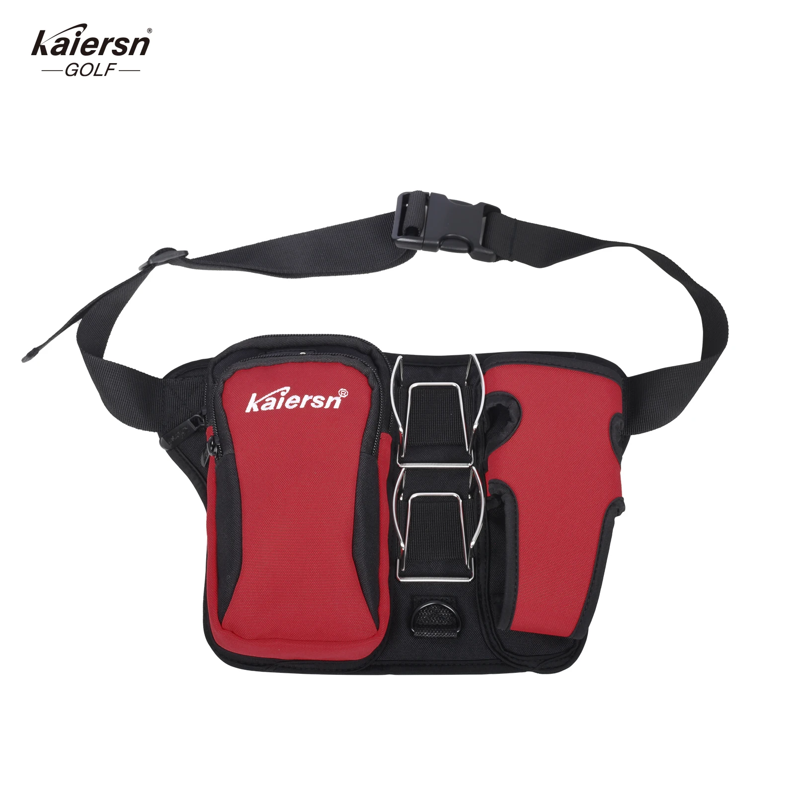 حقيبة خصر كاييرز بارك جولف، حقيبة خصر رياضية خفيفة الوزن مع مشبك كرة مزدوجة، كرة بارك تأتي مع مناشف تنظيف وزجاجة مياه #2