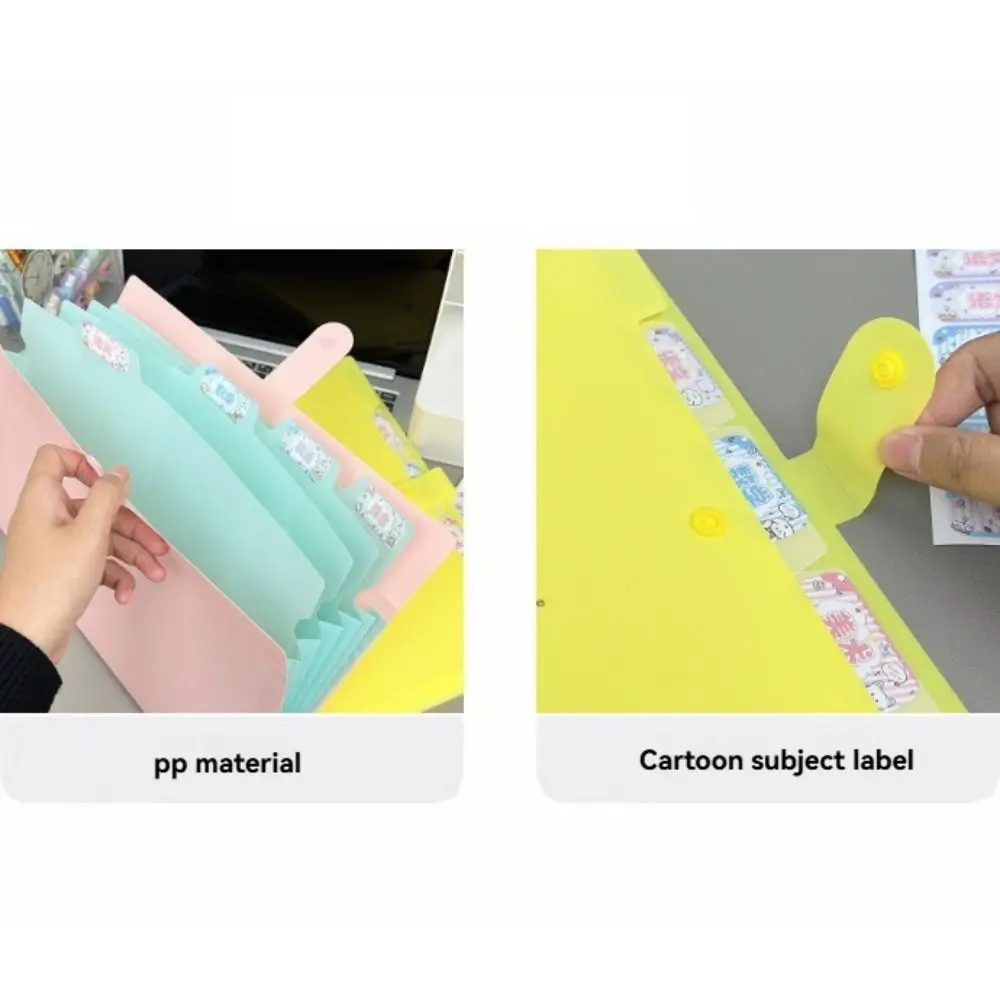 Borsa per documenti espandibile portatile semplice Cartella di file A4 impermeabile di grande capacità Borsa per archivi per PC con sorriso