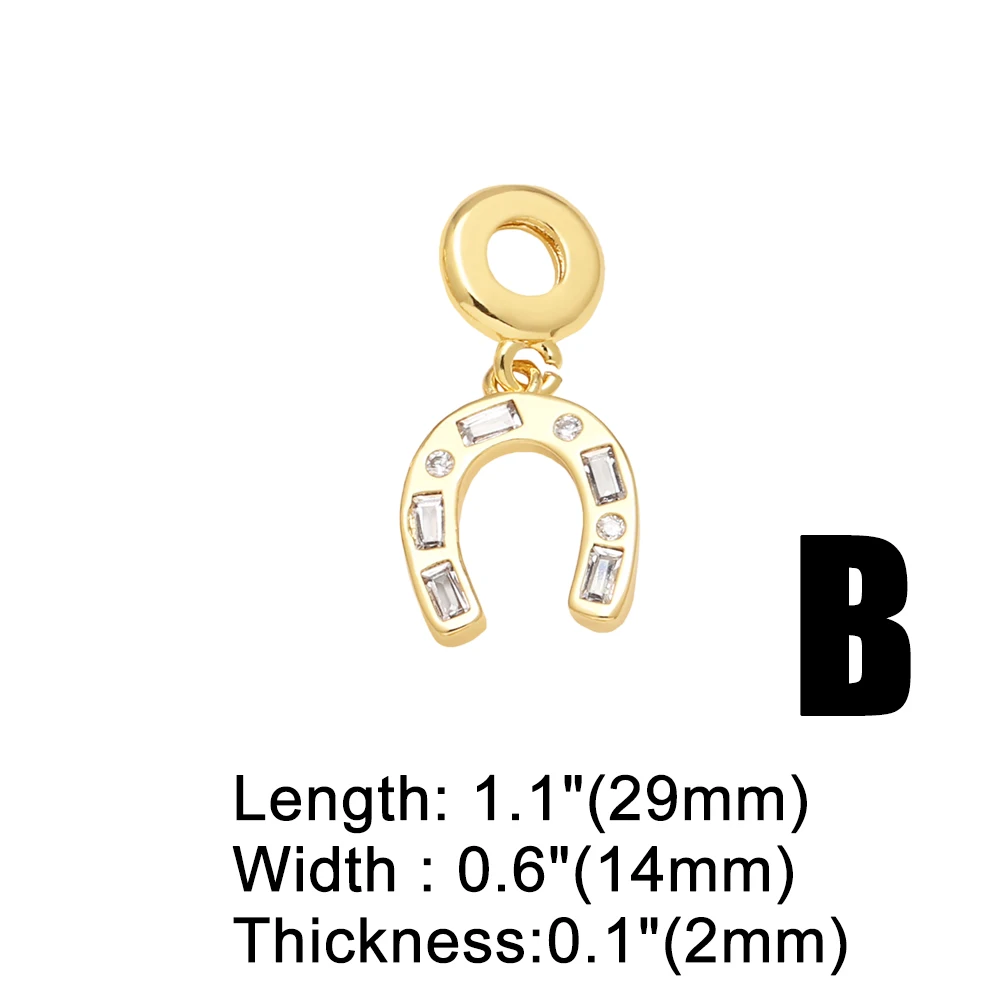 OCESRIO Trendy White Crystal Cross Pendant for Necklaces Copper Gold Plated Heart Flower Jewelry Making Component pdtb675
