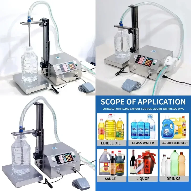 Weighing Filling Machine Small Automatic Quantitative Laundry Liquid Cleaning Essential Oil Foliar Fertilizer Filler