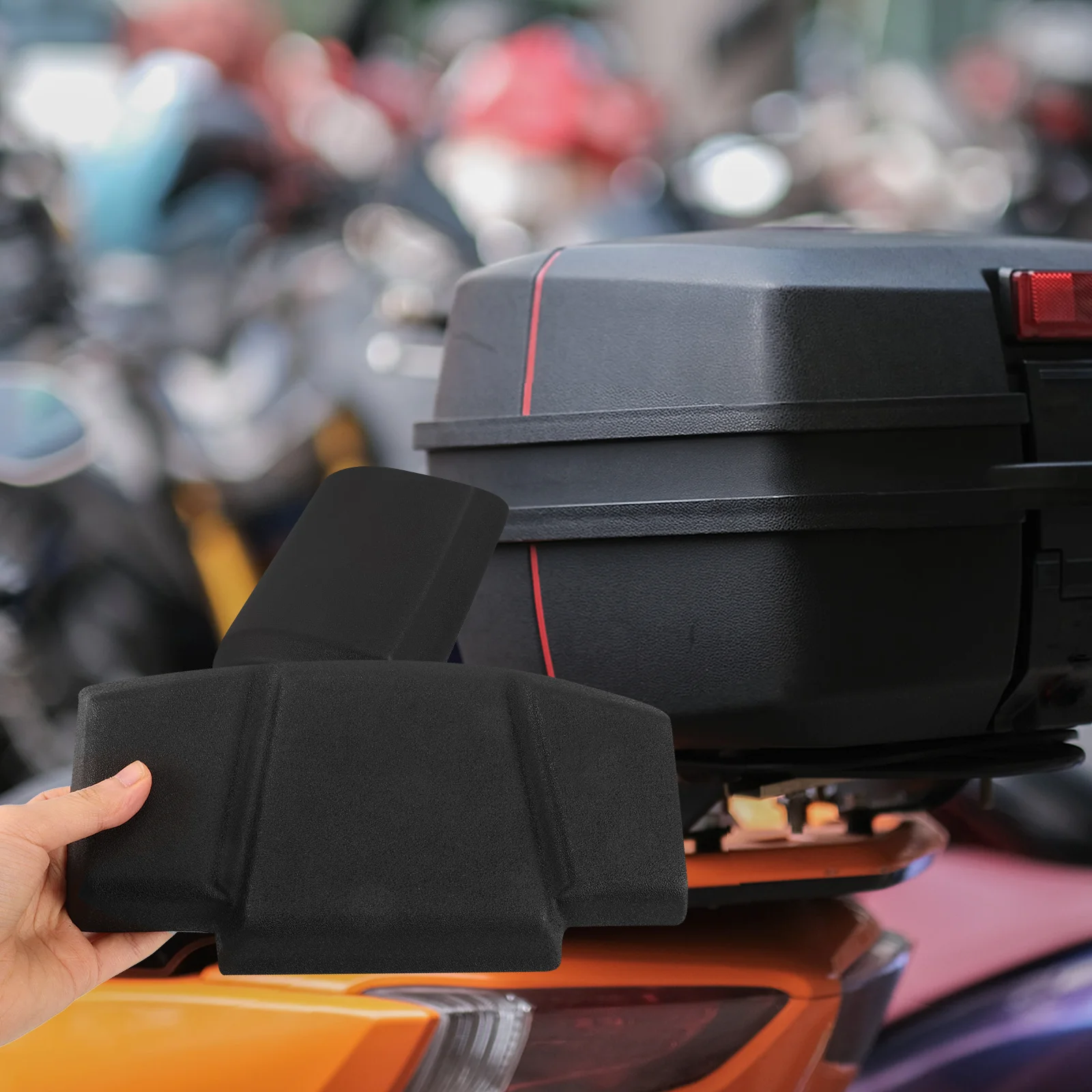 

1 set 1 Set Motorcycle Backrest Cushion -Adhesive Vibration Absorbing Rear Seat Pad For Motorbike Trunk Durable