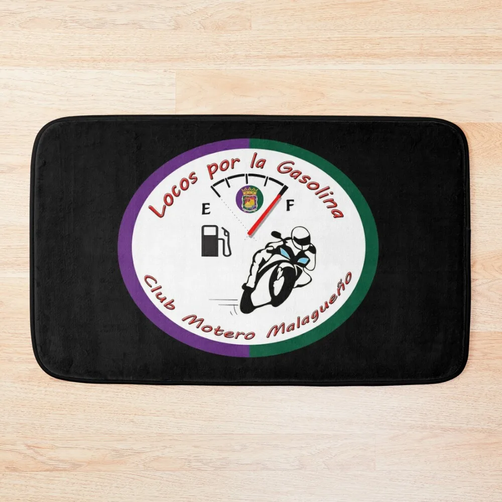 

CRAZY FOR GASOLINE - CLUB MOTERO MALAGUENO Bath Mat Floors Anti Slip Bath Stickers DoorFor Entrance Door Mat