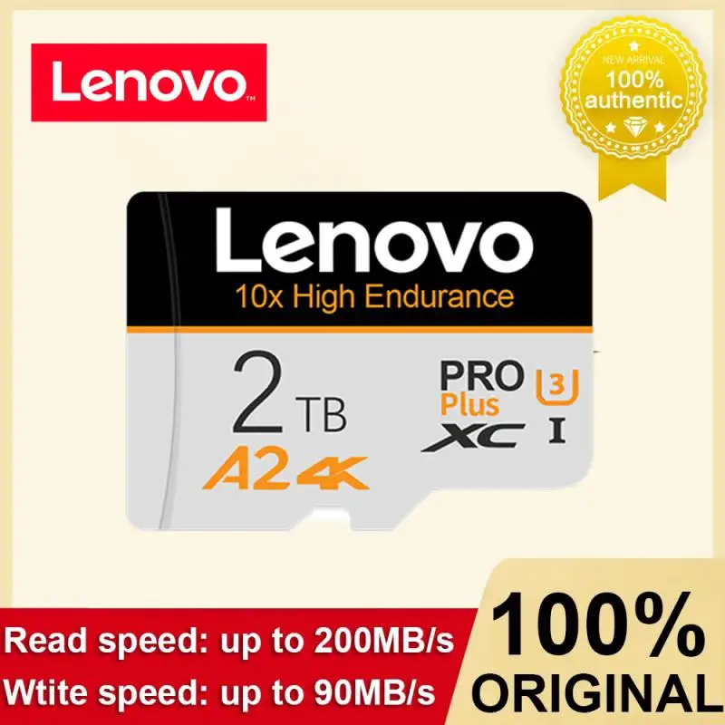 Lenovo 2TB Micro Memory SD Card 512GB SD Card A2 U3 SD/TF Flash Card 64 128 256 GB 1TB Memory Card For Phone Computer Camera